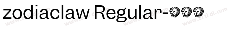 zodiaclaw Regular字体转换